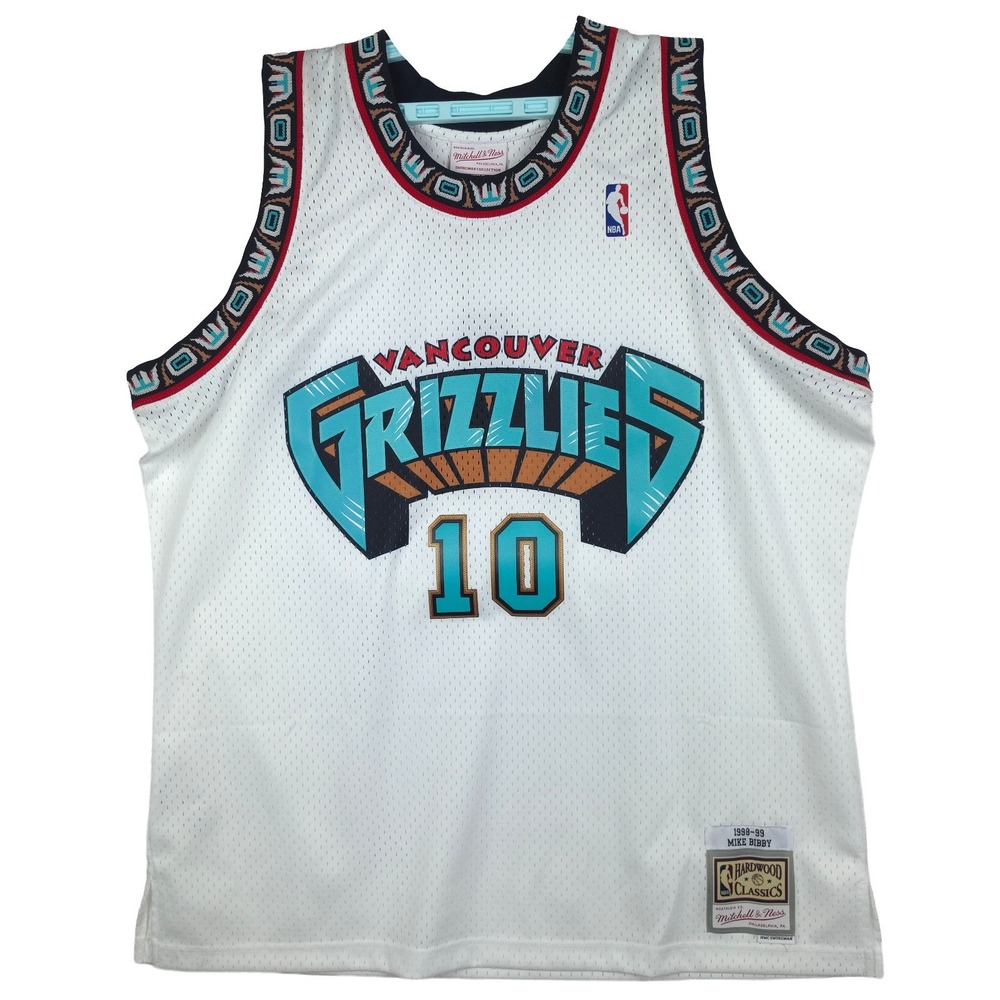 Mike Bibby Vancouver Grizzlies Mitchell & Ness 2XL XXL‎ Jersey 1998-99 White NWT